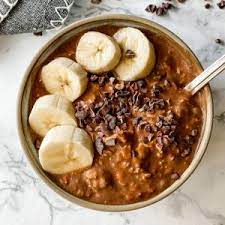 Porridge: avoine, chocolat et banane