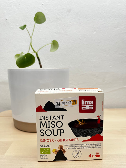 Soupe Miso: gingembre